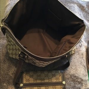 GUCCI authentic vintage monogram tote/ wallet